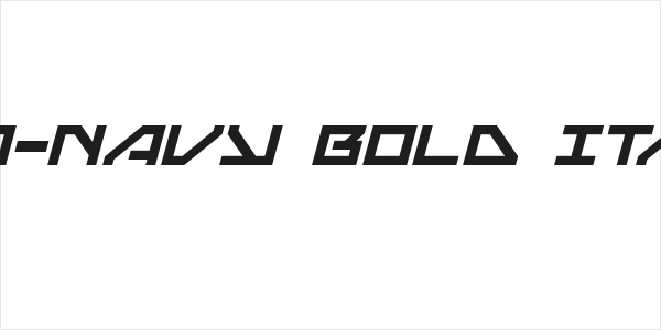Neo-Navy Bold Italic Logo