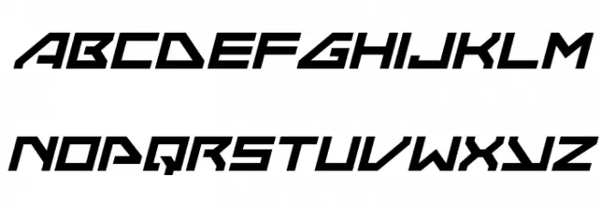 Neo-Navy Bold Italic Schriftart Kleinbuchstaben