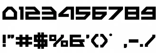 Neo-Navy Bold Font OTHER CHARS