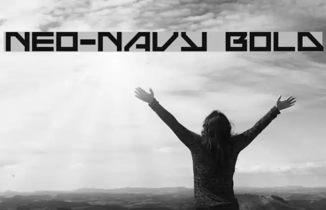 Neo-Navy Bold Font examples