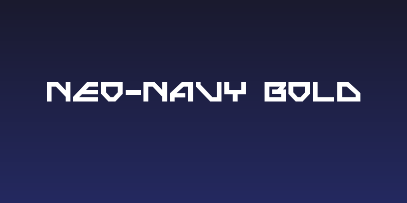 Neo-Navy Bold Social Header