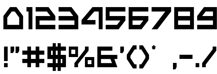 Neo-Navy Condensed Font OTHER CHARS