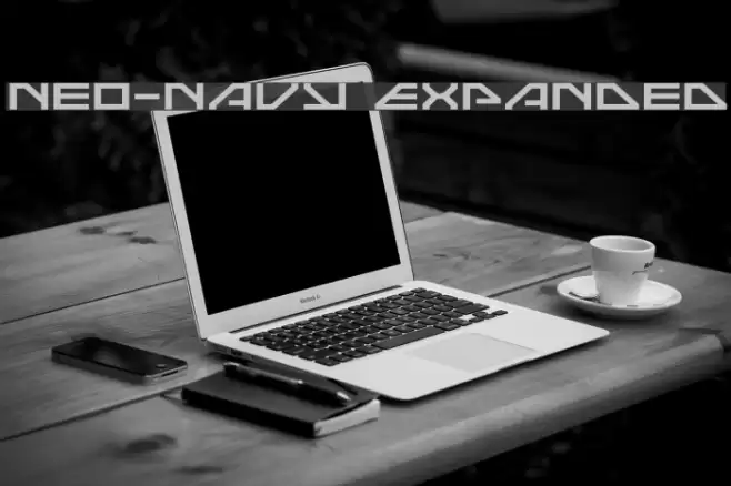 Neo-Navy Expanded Font examples