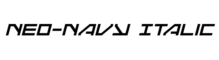 Neo-Navy Italic  Free Fonts Download