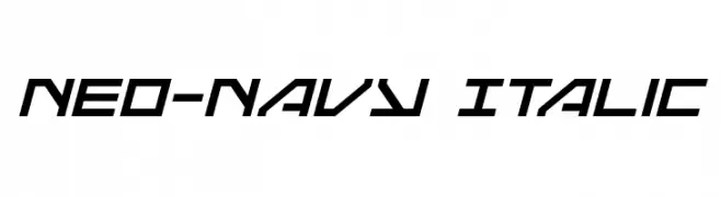 Neo-Navy Italic  Fuentes Gratis Descargar