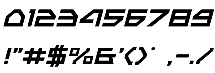 Neo-Navy Italic Font OTHER CHARS