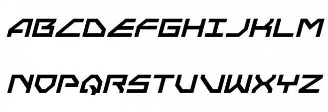 Neo-Navy Italic Polices MAJUSCULES
