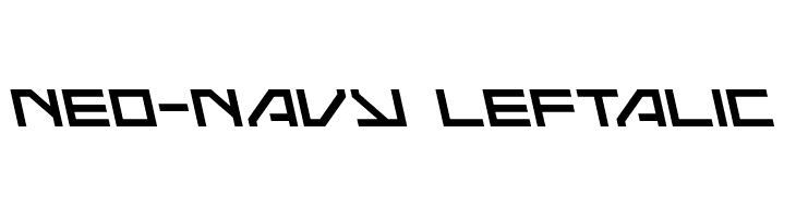 Neo-Navy Leftalic  Frei Schriftart Herunterladen