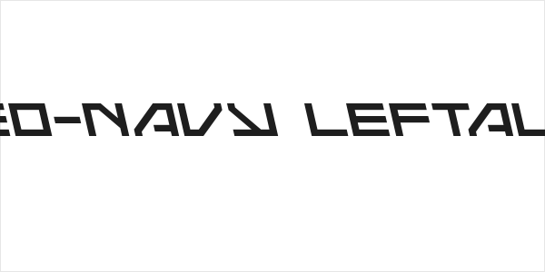 Neo-Navy Leftalic Logo