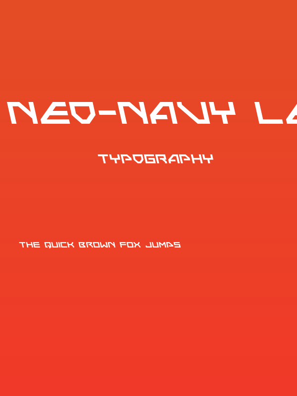 Neo-Navy Leftalic Poster