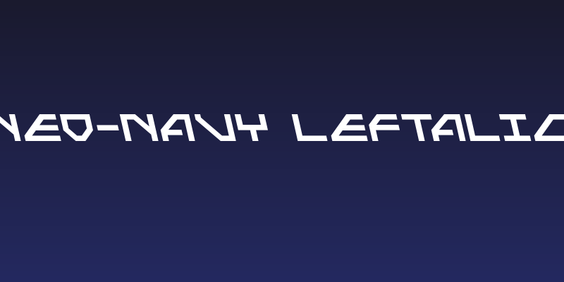 Neo-Navy Leftalic Social Header