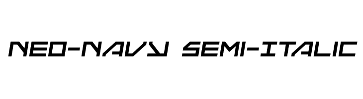 Neo-Navy Semi-Italic  Free Fonts Download