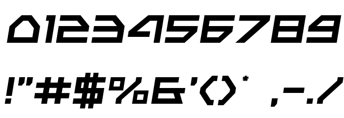 Neo-Navy Semi-Italic Font OTHER CHARS