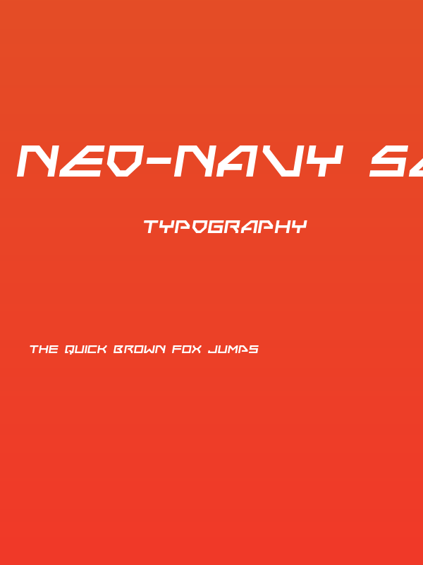 Neo-Navy Semi-Italic Poster