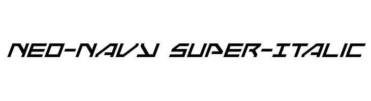 Neo-Navy Super-Italic  Frei Schriftart Herunterladen
