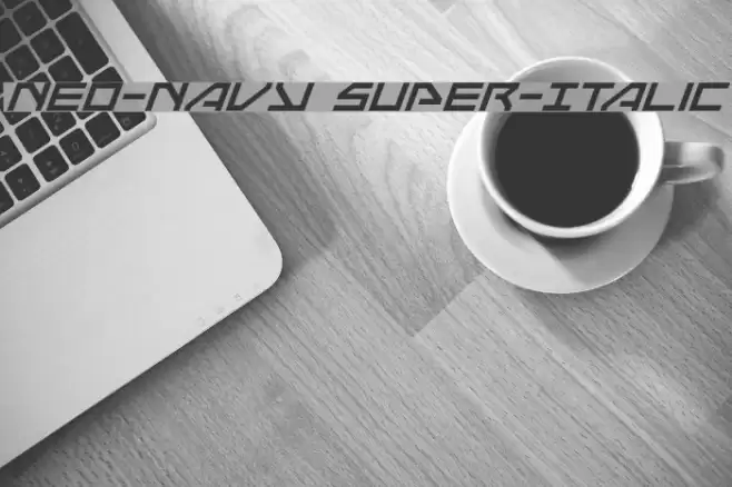 Neo-Navy Super-Italic Font examples