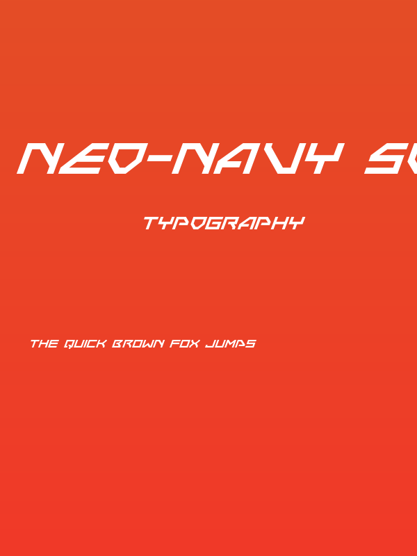 Neo-Navy Super-Italic Poster