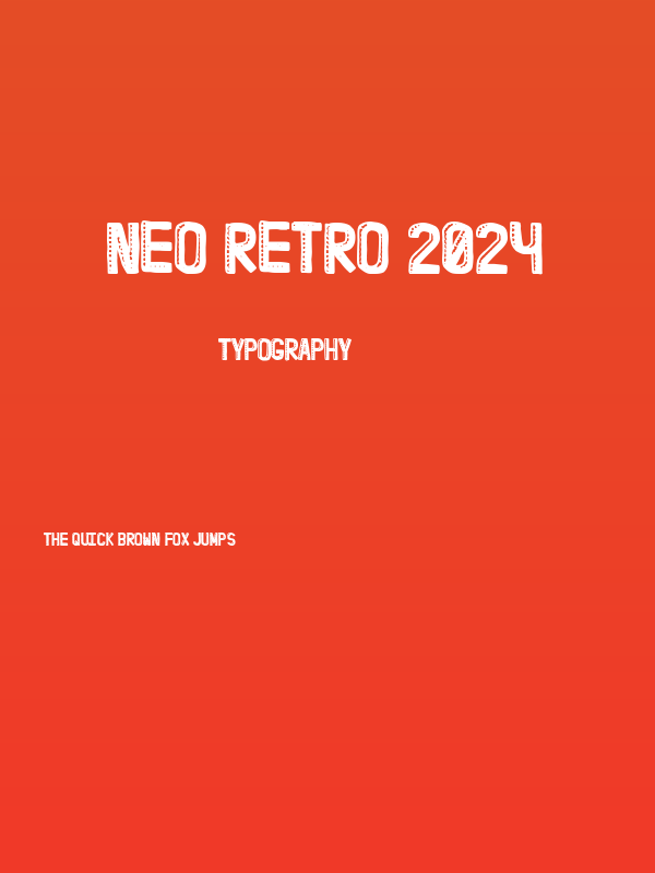 Neo Retro 2024 Poster