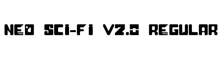 Neo Sci-Fi v2.0 Regular  les polices de caractères gratuit tlcharger