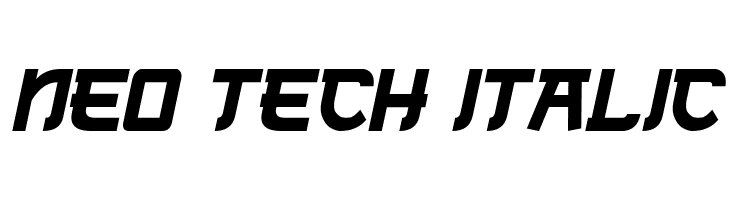 Neo Tech Italic  フリーフォントのダウンロード