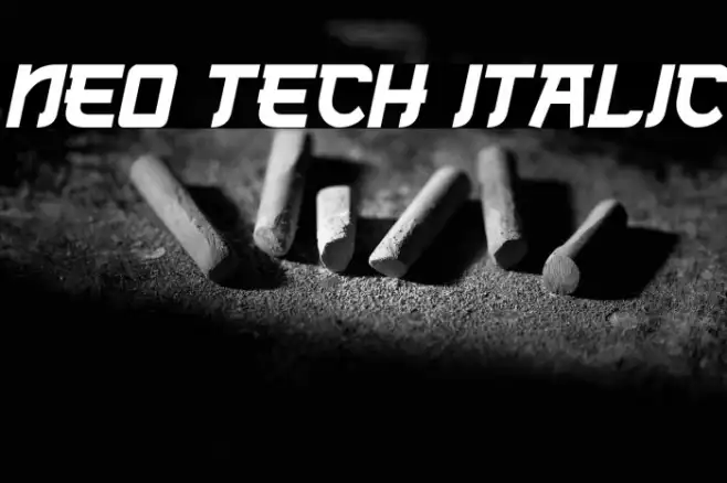 Neo Tech Italic Example 1
