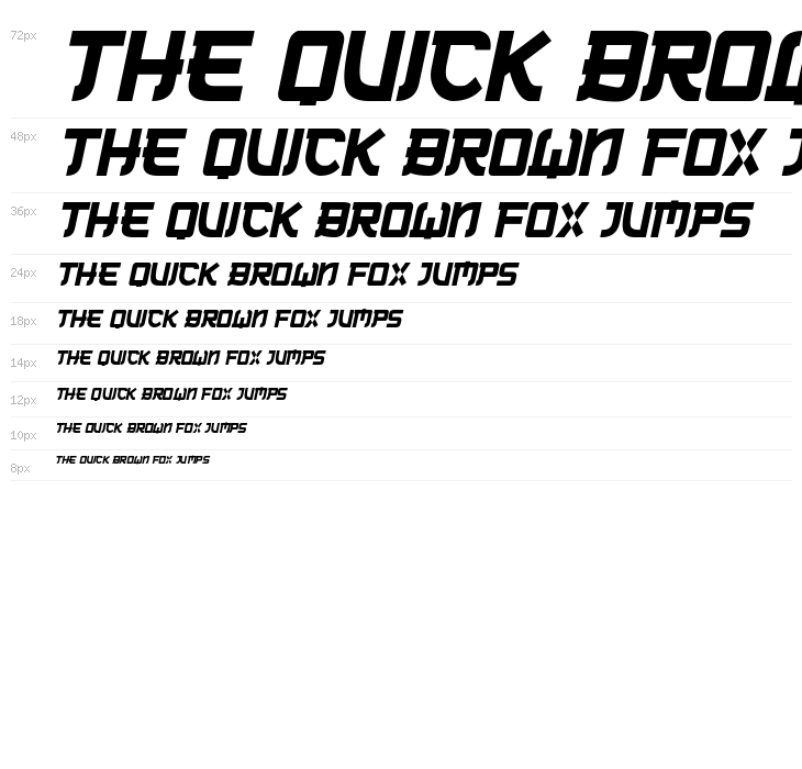 Neo Tech Italic Waterfall