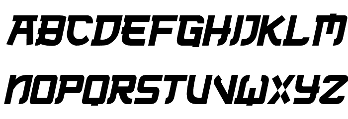 Neo Tech Italic Font LOWERCASE