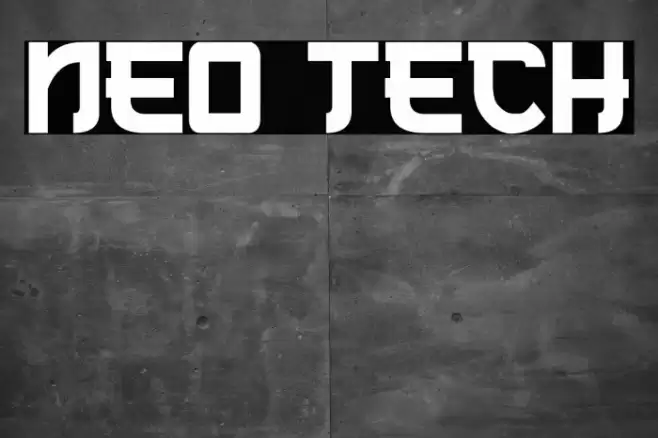 Neo Tech Font examples