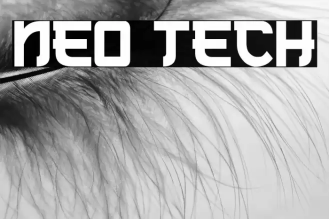 Neo Tech Font examples