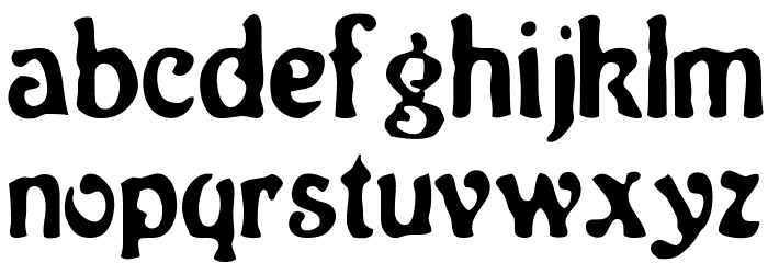 Neo Victorian Font LOWERCASE