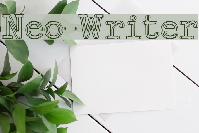 Neo-Writer Font examples
