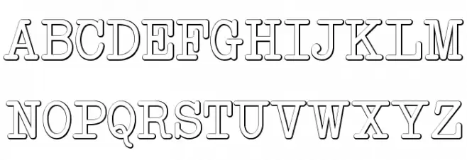 NeoBulletin Beveled 字体 大写