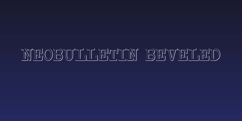 NeoBulletin Beveled Social Header