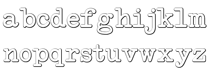 NeoBulletin Beveled Font LOWERCASE
