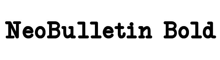 NeoBulletin Bold Font