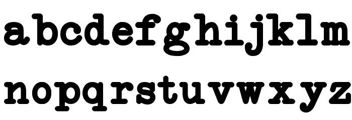 NeoBulletin Bold Font LOWERCASE