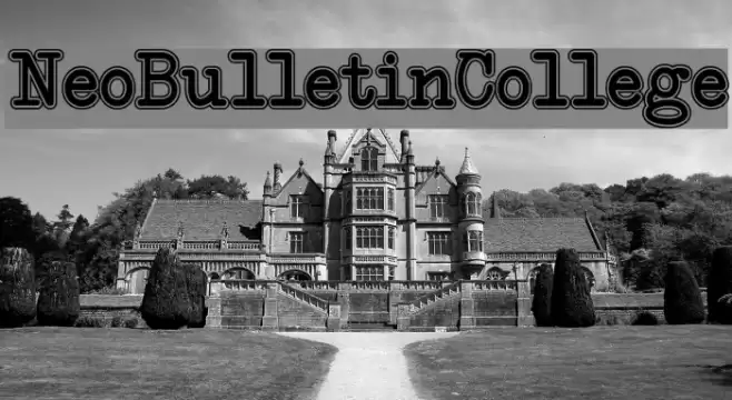 NeoBulletin College Font examples