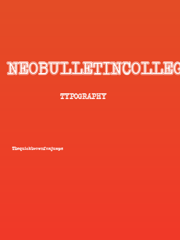 NeoBulletin College Poster