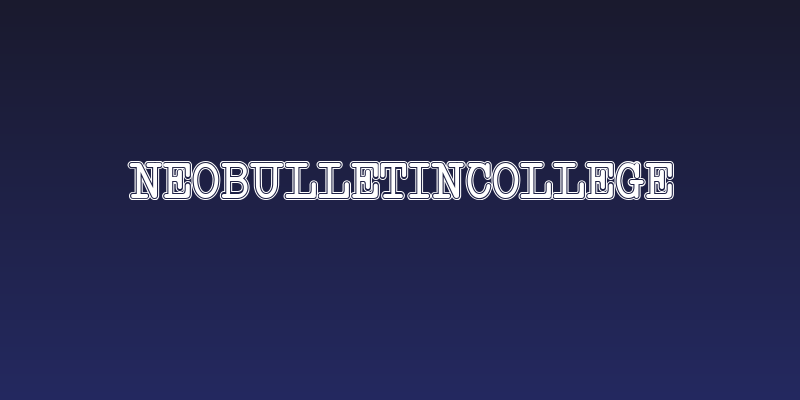 NeoBulletin College Social Header