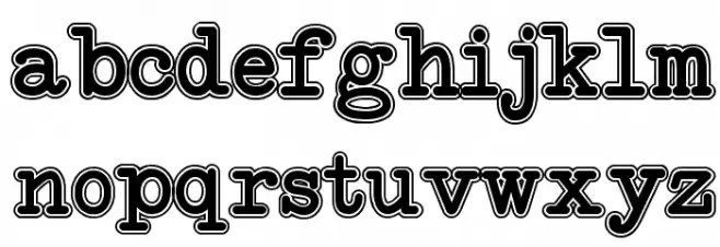 NeoBulletin College Font LOWERCASE