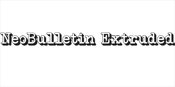 NeoBulletin Extruded Logo