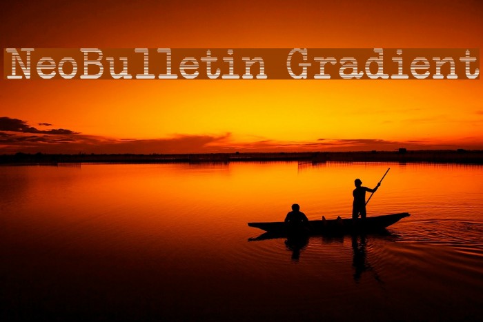 NeoBulletin Gradient Font examples