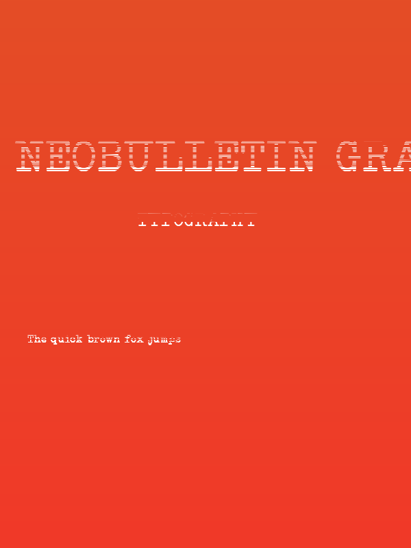 NeoBulletin Gradient Poster