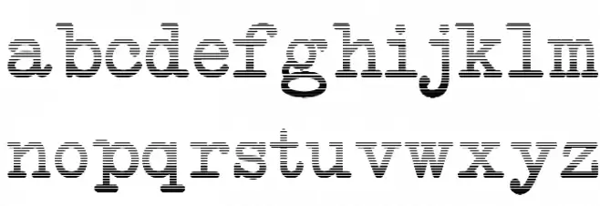 NeoBulletin Gradient Schriftart Kleinbuchstaben