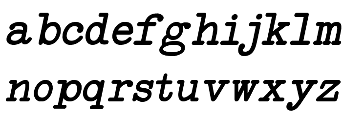 NeoBulletin Italic Font LOWERCASE