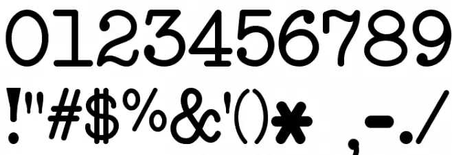 NeoBulletin Limited Free Version Font OTHER CHARS