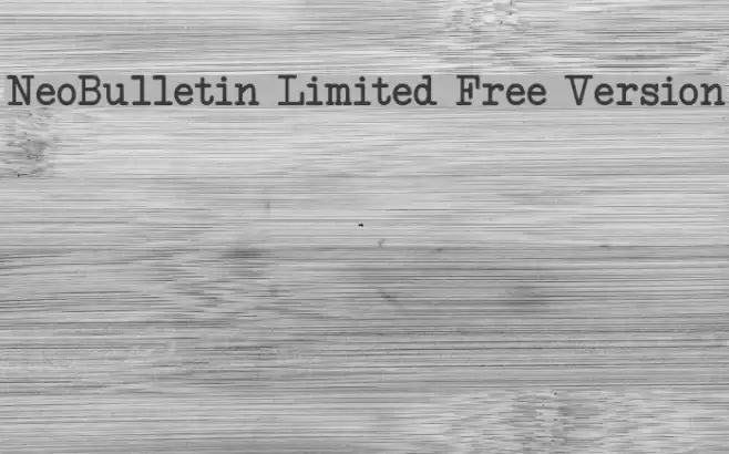 NeoBulletin Limited Free Version Font examples