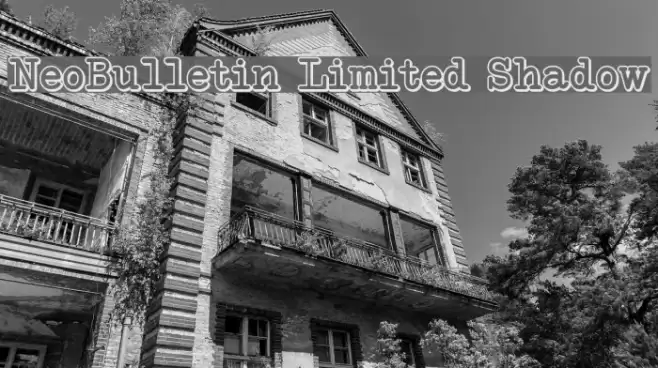 NeoBulletin Limited Shadow Font examples