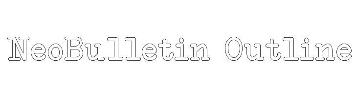 NeoBulletin Outline  Free Fonts Download