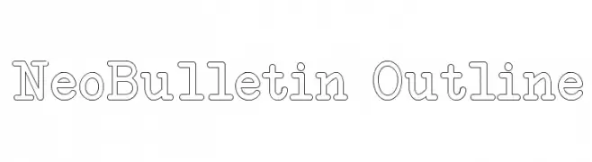 NeoBulletin Outline  免费字体下载